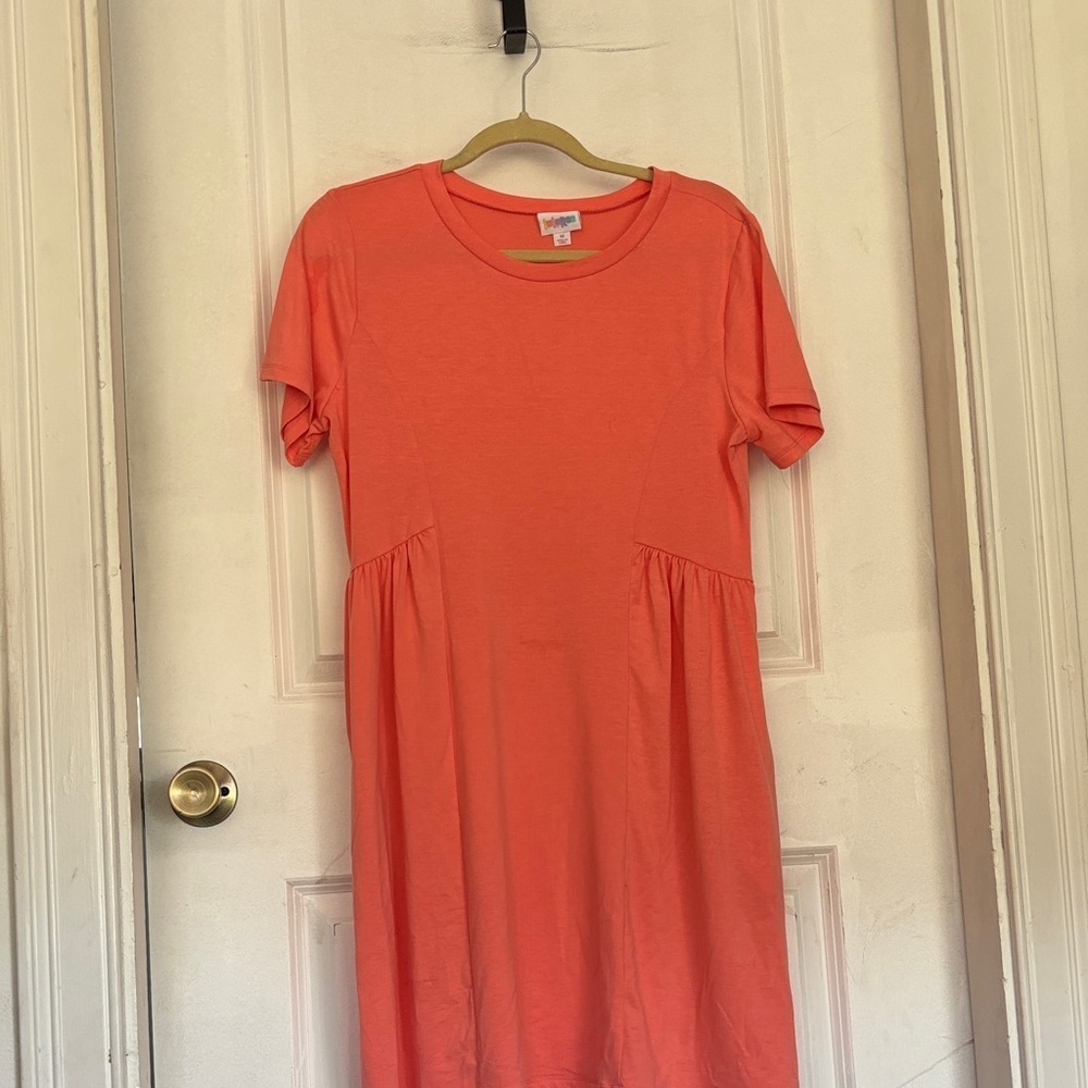 LuLaRoe Vibrant Coral dress